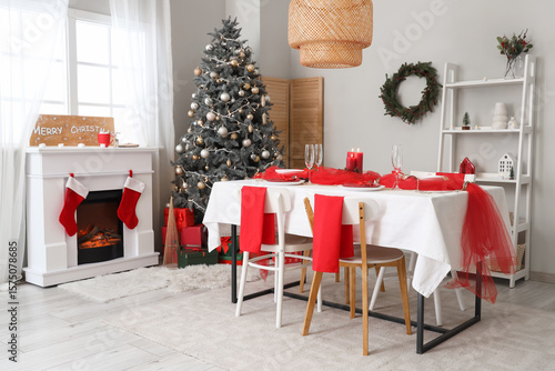 Interior of room with dinin...