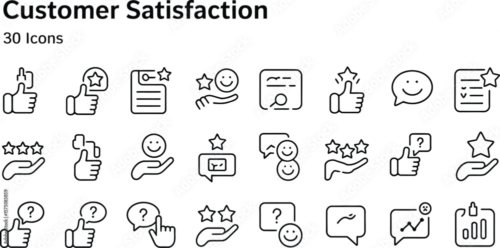 custom made wallpaper toronto digitalA collection of customer satisfaction icons with thumbs up, stars, and smiles