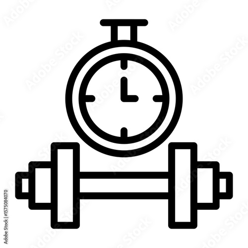 Stopwatchvector line icon design