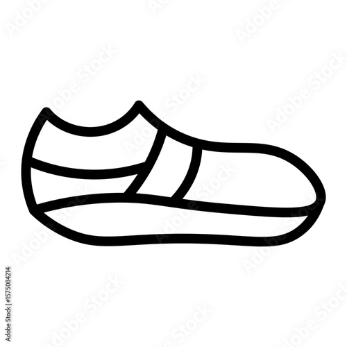 Weightlifting Shoesvector line icon design