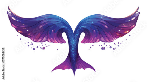 Vibrant Purple Mermaid Tail for Costume or Cosplay