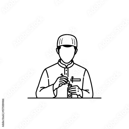 Chef preparing ingredients in a professional kitchen environment