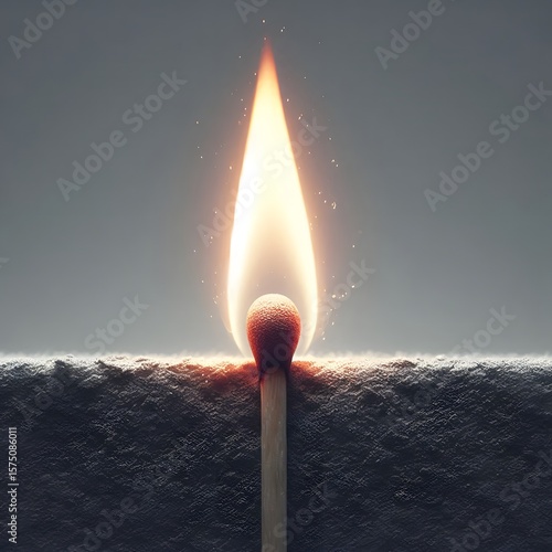 match on fire