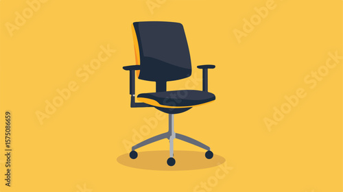 Modern Office Chair Flat Vector Icon Design for Professionals