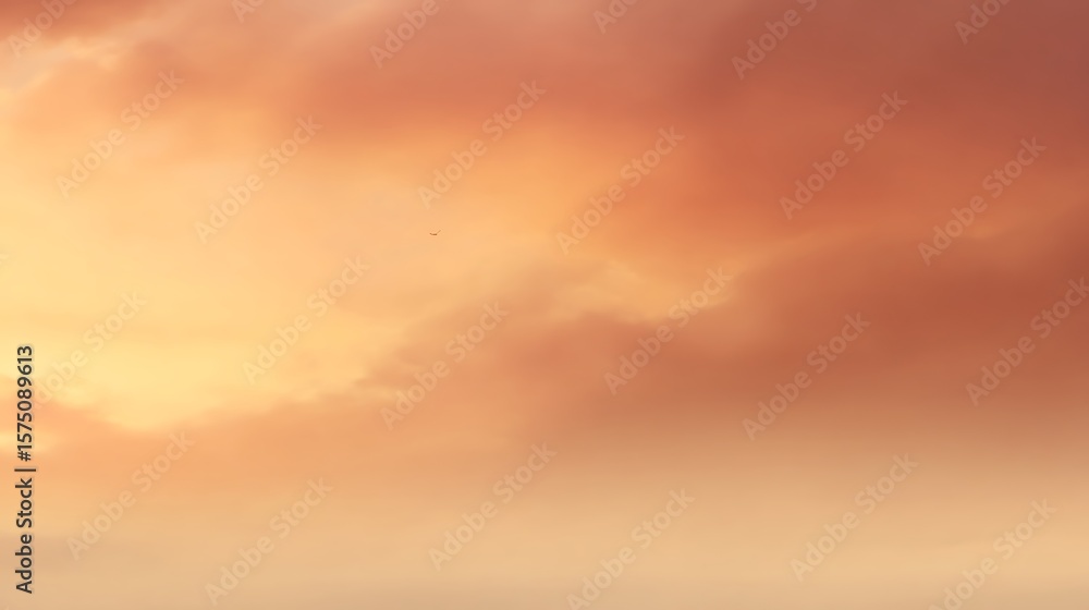 Obraz premium Golden clouds at the end of day