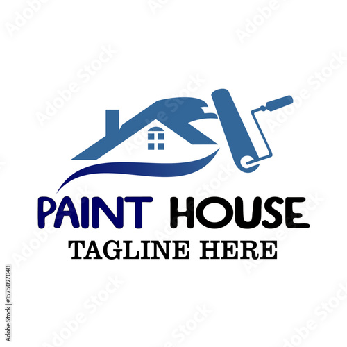 Vector logo icon suitable for house painting symbols.