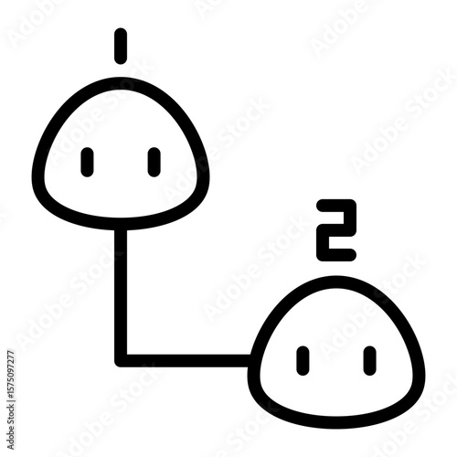 Multiplayer IconVector Line Icon Design