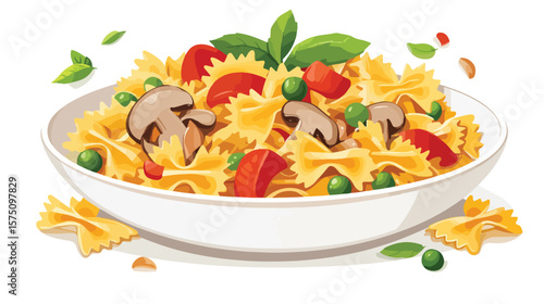 Delicious Ready-to-Eat Italian Farfalle Pasta Cuisine