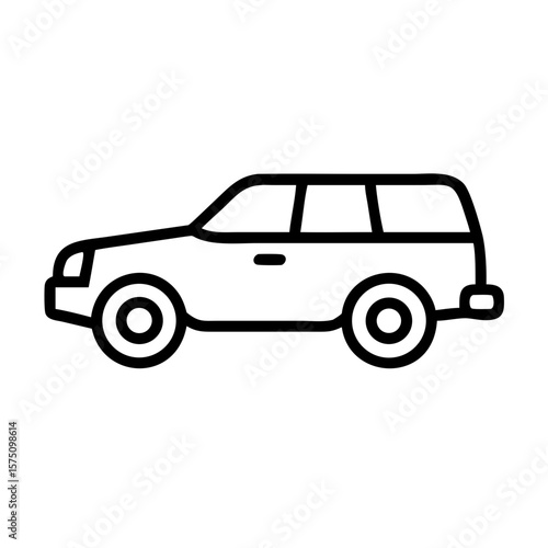 Wallpaper Mural Isolated SUV vehicle outline icon
 Torontodigital.ca