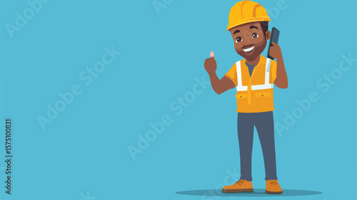 Happy African American Woman Smiling and Showing Thumbs Up