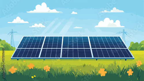 Efficient solar panel harvesting sunlight for electricity generation