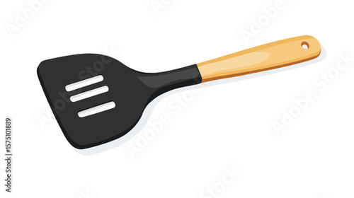 Professional Spatula Flat Vector Icon for Culinary Designs