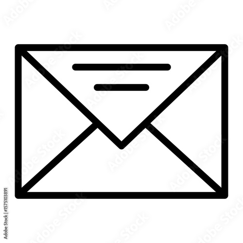 Emailvector line icon design