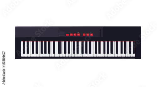 Professional Keyboard Flat Vector Design Isolated on White Background