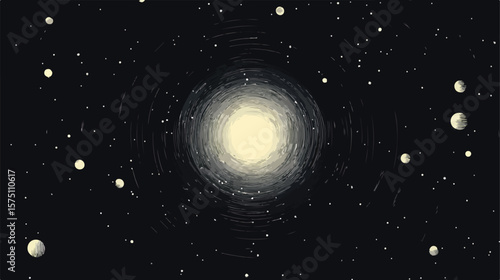Solar System Planets Illustration with Astronomical Details