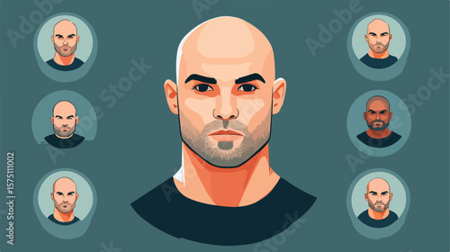 Professional Man Avatar Profile Picture Placeholder Vector