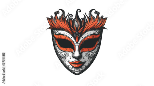 Halloween Mask Vector Illustration for Festive Season Celebrations