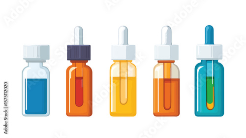 Professional Medical Dropper Vector Isolated on White Background