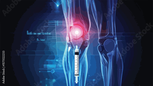 Professional Human Knee Joint Treatment Drug Method Injection