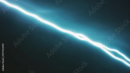 Striking Lightning Bolt Over Dark Sky