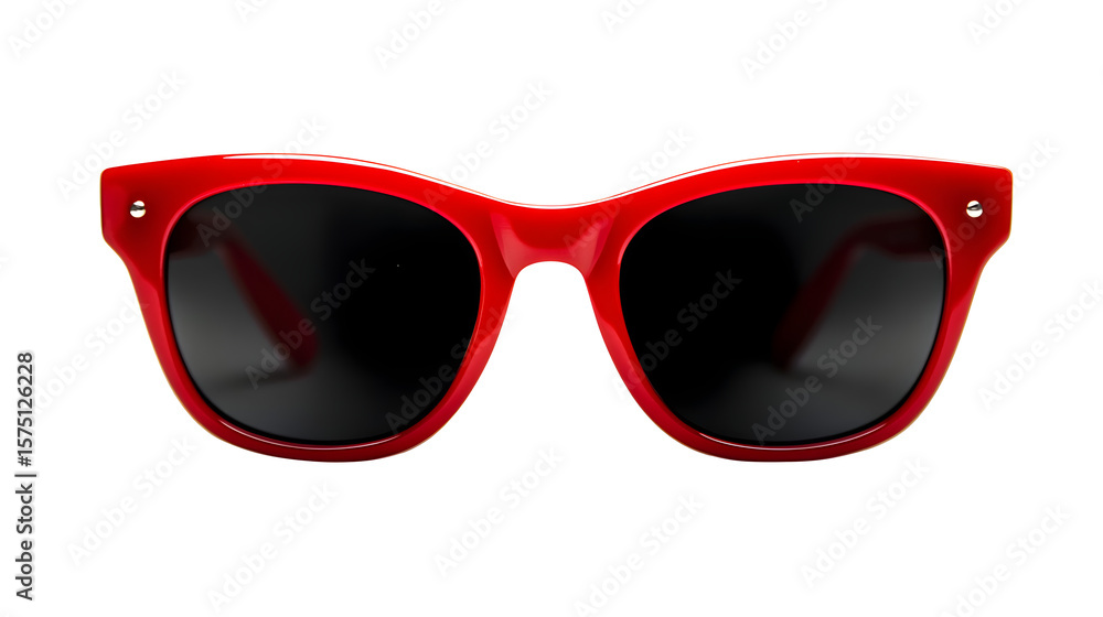 Red sunglasses isolated on transparent background. Red sunglasses isolated on transparent background.