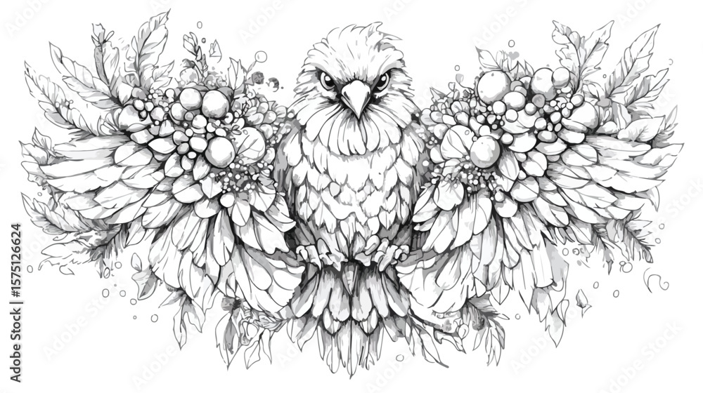 Fototapeta premium Merry Christmas 2022 Greeting Card Vector Illustration