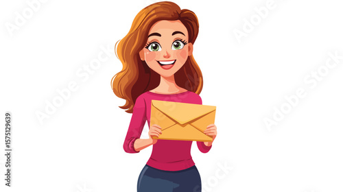 Corporate Communication Concept: New Message Inbox Letter