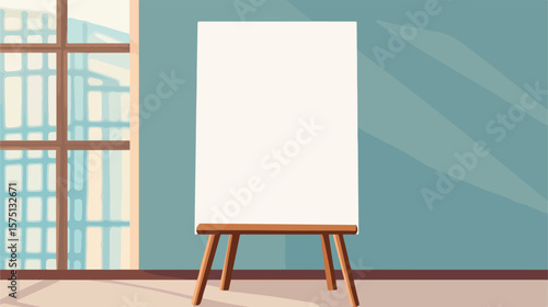 Flat Vector Table Card Sign Template for Events and Restaurants