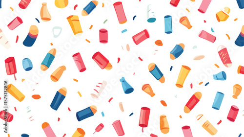 Colorful Party Popper Vector Design for Celebrations and Events