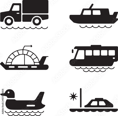 Diverse Waterborne Vehicles.