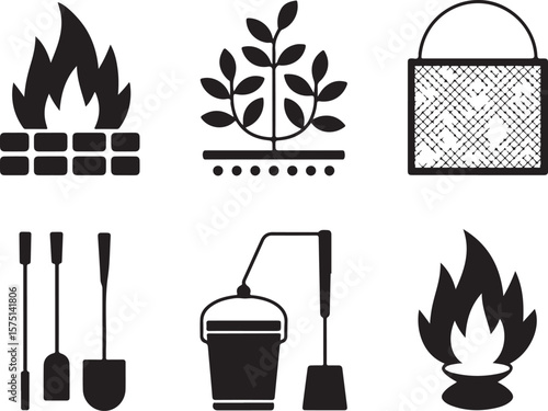 Fireplace and Hearth Icons
