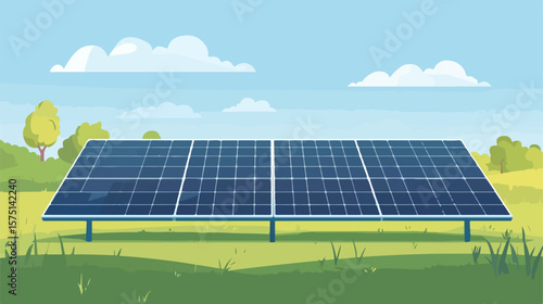 Efficient solar panel harvesting sunlight for electricity generation
