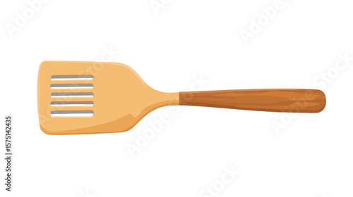 Professional Spatula Flat Vector Icon for Culinary Designs