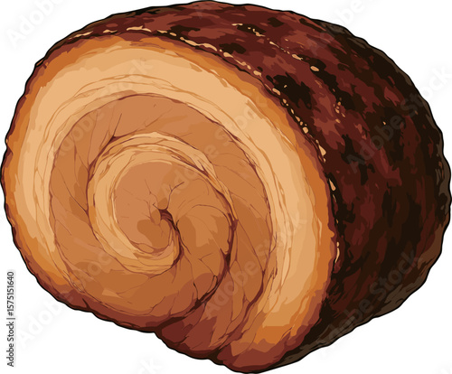 おいしそうなチャーシューのイラスト