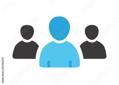 Vector single man icon

