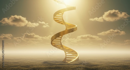 Golden spiral staircase to heaven