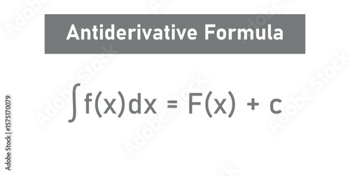 Antiderivative Formula in Calculus. Educational resources.