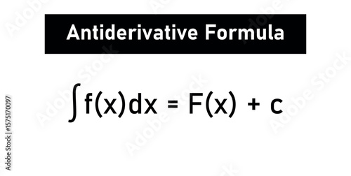 Antiderivative Formula in Calculus. Educational resources.