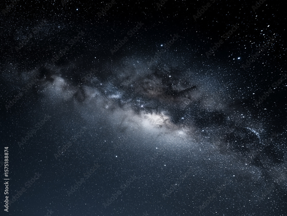 Fototapeta premium Experience the Milky Way Overhead under Crystal-Clear Night Skies with Expert Astrophotography Tips and Gear