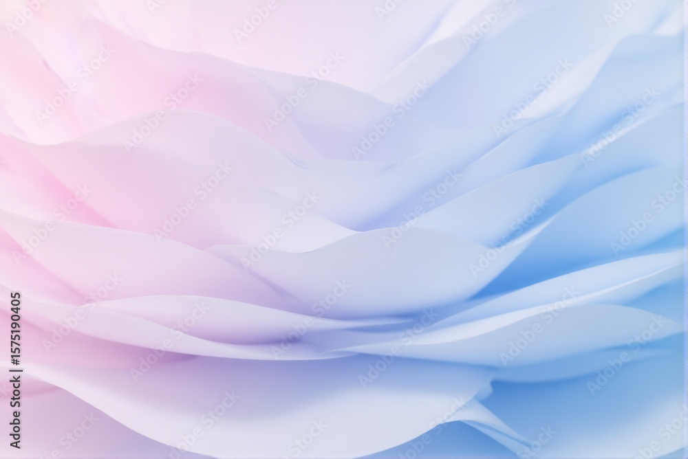 Fototapeta premium Ethereal Pink Blue Gradient Abstract Layers