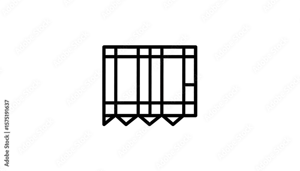 Simple window blind graphic Simple window blind graphic