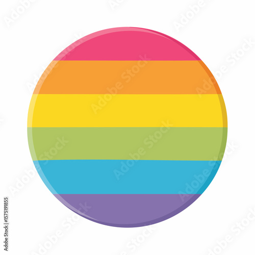 pansexual flag circle icon in flat design on 512×512 px artboard representing pride and inclusive love