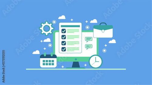 Online Project Management and Task Tracking with Schedule Communication and Workflow Automation