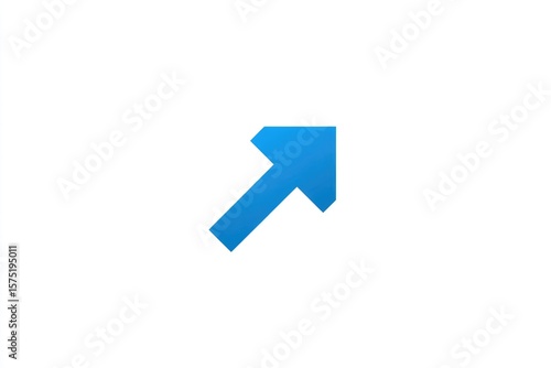 Simple, stylized blue arrow pointing up and right Free Download Simple, stylized blue arrow pointing up and right - GFXLoad
