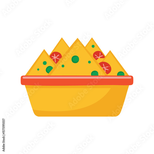 Simple Illustration Nachos loaded
