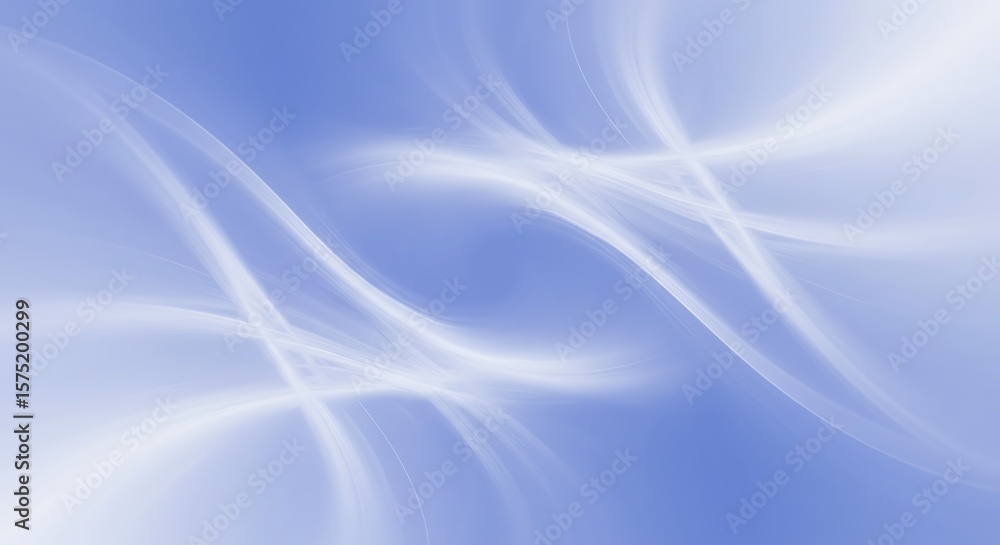 Naklejka premium Abstract Blue and White Swirls Creating a Sense of Movement and Flow