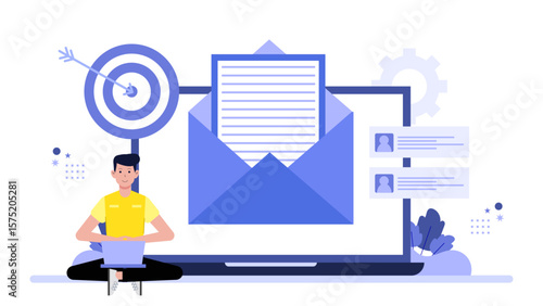 Design Team Creating Editable Templates for Clients, Flat Vector Illustration