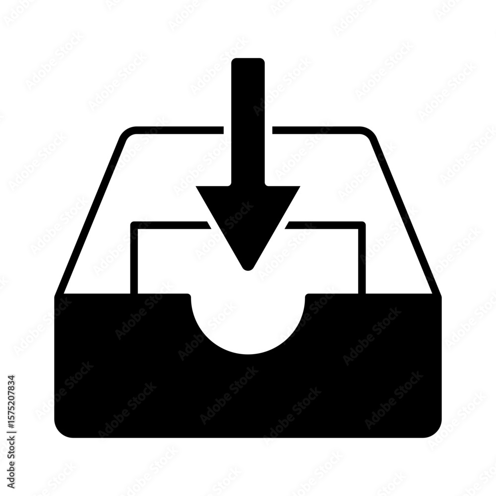 Obraz premium Inbox icon