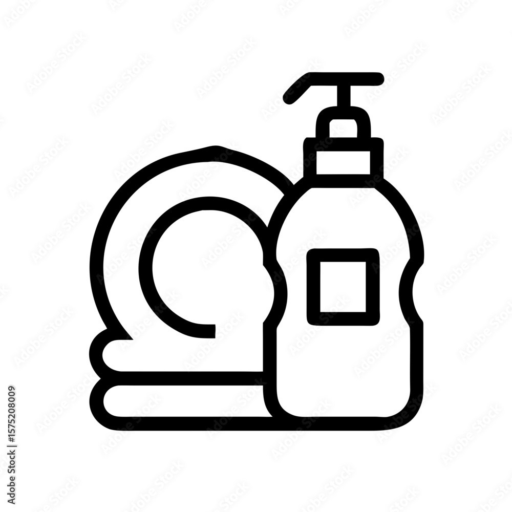 Fototapeta premium dish soap icon