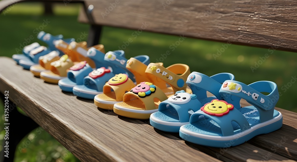 Naklejka premium Charming Rubber Slides